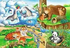 Puzzle dla dzieci 2D: Zwierzęta w zoo 2x12 elementów - Zdjęcie 3 - Kliknij aby przybliżyć