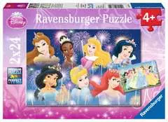 Puzzles 2x24 p - Les princesses réunies / Disney Princesses - Image 1 - Cliquer pour agrandir