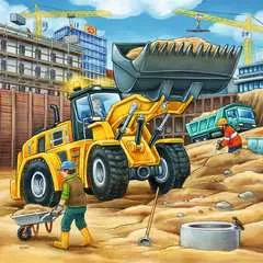 Puzzle dla dzieci 2D: Duże pojazdy budowlane 3x49 elementów - Zdjęcie 4 - Kliknij aby przybliżyć