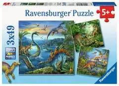 Puzzles 3x49 p - La fascination des dinosaures - Image 1 - Cliquer pour agrandir