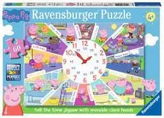 Ravensburger Peppa Pig - Tell the Time Clock Puzzle, 60pc Jigsaw Puzzle - image 1 - Click to Zoom