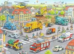 Puzzle dla dzieci 2D: Pociąg w mieście 100 elementów - Zdjęcie 2 - Kliknij aby przybliżyć