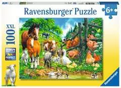 Puzzle dla dzieci 2D: Wiejskie zwierzaki 100 elementów - Zdjęcie 1 - Kliknij aby przybliżyć