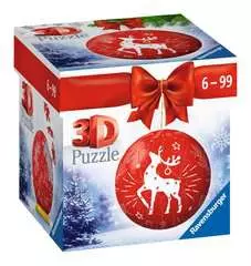 Puzzle-Ball Vánoční ozdoba červená 54 dílků - obrázek 1 - Klikněte pro zvětšení
