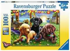 Ravensburger Puppy Picnic XXL 100 piece Jigsaw Puzzle - image 1 - Click to Zoom