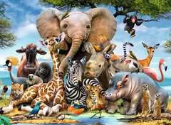 Puzzle dla dzieci 2D: Afrykańskie zwierzaki 300 elementów - Zdjęcie 2 - Kliknij aby przybliżyć