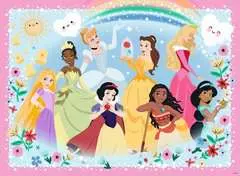 Puzzle 100 p XXL - Fortes, belles et courageuses / Disney Princesses (Collection Paillettes) - Image 2 - Cliquer pour agrandir