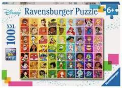 Puzzle 100 p XXL - La palette de couleurs Disney - Image 1 - Cliquer pour agrandir