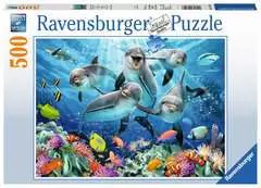 Puzzle 2D: Delfiny 500 elementów - Zdjęcie 1 - Kliknij aby przybliżyć