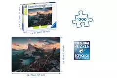 Puzzle 1000 Pezzi, Tramonto in montagna, Collezione Paesaggi, Puzzle per Adulti - immagine 3 - Clicca per ingrandire