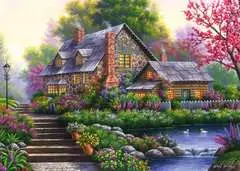 Puzzle 2D 1000 elementów: Romantyczny domek na wsi - Zdjęcie 2 - Kliknij aby przybliżyć