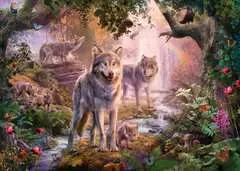 Puzzle 2D 1000 elementów: Rodzina wilków latem - Zdjęcie 2 - Kliknij aby przybliżyć