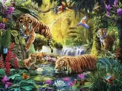 Puzzle 1500 p - Tigres au plan d'eau - Image 2 - Cliquer pour agrandir