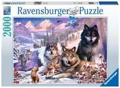 Puzzle 2000 p - Loups dans la neige - Image 1 - Cliquer pour agrandir