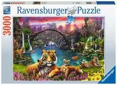 Puzzle 3000 p - Tigres au lagon - Image 1 - Cliquer pour agrandir