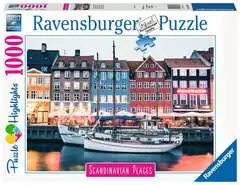 Puzzle 1000 p - Copenhague, Danemark (Puzzle Highlights) - Image 1 - Cliquer pour agrandir