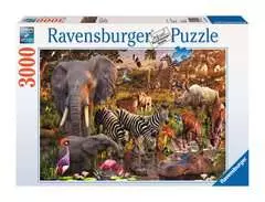 Puzzle 3000 p - Animaux du continent africain - Image 1 - Cliquer pour agrandir