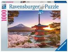 Puzzle 1000 p - Cerisiers en fleurs du Mont Fuji - Image 1 - Cliquer pour agrandir