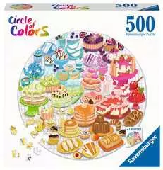 Round puzzle Circle of colors Desserts pastries - image 1 - Click to Zoom