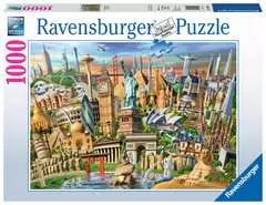 Puzzle 2D 1000 elementów: Słynne budowle - Zdjęcie 1 - Kliknij aby przybliżyć