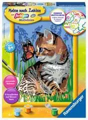 Katze mit Schmetterling - Bild 1 - Klicken zum Vergößern