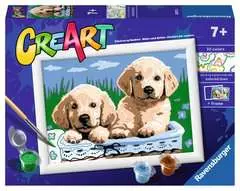 CreArt, Cani Retriever, Dipingere con i Numeri per Bambini, Età Raccomandata 7+ - immagine 1 - Clicca per ingrandire