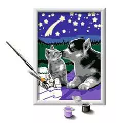 Numéro d'art - petit - Chiot Husky et son compagnon le chaton - Image 3 - Cliquer pour agrandir