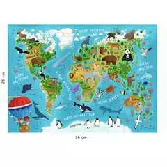 Puzzle 45 p - Carte du monde des animaux - Image 3 - Cliquer pour agrandir