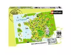 Puzzle 100 p - Carte de France - Image 1 - Cliquer pour agrandir