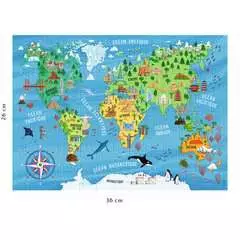 Puzzle 100 p - Carte du monde des monuments - Image 3 - Cliquer pour agrandir
