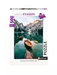 Puzzle N 500 p - Les barques du lac de Braies, Italie - Image 1 - Cliquer pour agrandir