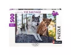 Puzzle N 500 p - Le loup et le lion - Image 1 - Cliquer pour agrandir