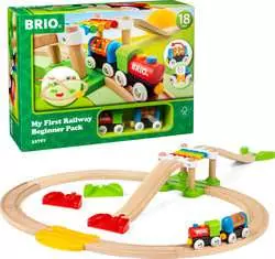 Games 21x WOODEN TRAIN TRACK TOY SET 
