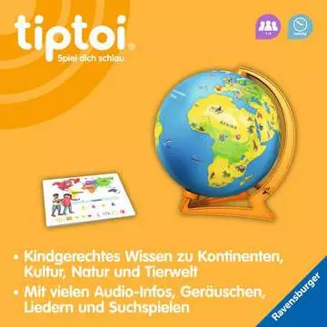 00115 Lernspiele tiptoi® Mein interaktiver Junior Globus von Ravensburger 6