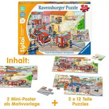 00133 Kinderpuzzle tiptoi® Puzzle für kleine Entdecker: Rettungseinsatz von Ravensburger 5