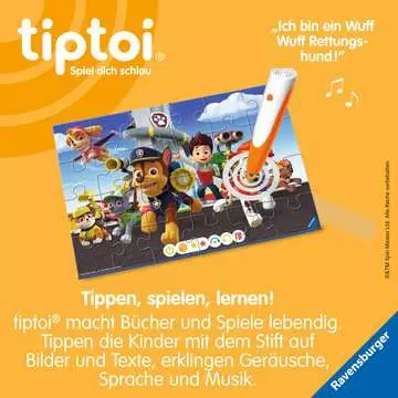 00135 Kinderpuzzle tiptoi® Puzzle für kleine Entdecker: Paw Patrol von Ravensburger 5