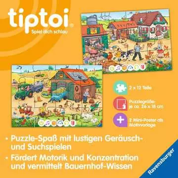 00136 Kinderpuzzle tiptoi® Puzzle für kleine Entdecker: Bauernhof von Ravensburger 8