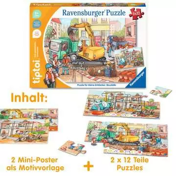 00137 Kinderpuzzle tiptoi® Puzzle für kleine Entdecker: Baustelle von Ravensburger 5