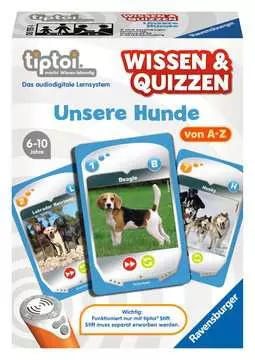 00755 tiptoi® Spiele Wissen& Quizzen: Unsere Hunde von Ravensburger 1