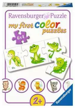 Mein 1. Farbpuzzle Tiere  6x4p Puslespill;Barnepuslespill - bilde 1 - Ravensburger