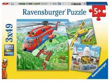 V oblacích 3x49 dílků 2D Puzzle;Dětské puzzle - obrázek 1 - Ravensburger