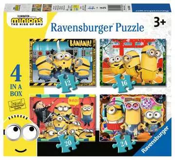 Puzzle, Minions, Puzzle 4 in a Box, Età Consigliata 3+ Puzzle;Puzzle per Bambini - immagine 1 - Ravensburger