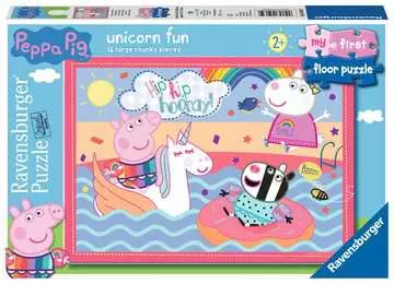 Ravensburger My First Floor Puzzle - Peppa Pig Unicorn Fun, 16pc Jigsaw Puzzle Puzzles;Children s Puzzles - image 1 - Ravensburger