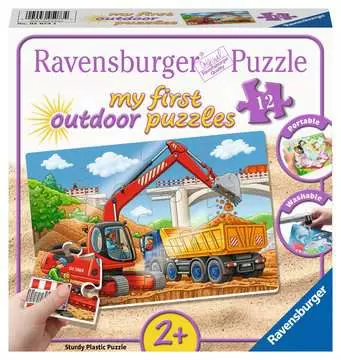 Moje staveniště 12 plastových dílků 2D Puzzle;Dětské puzzle - obrázek 1 - Ravensburger