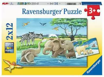 05095 Kinderpuzzle Tierkinder aus aller Welt von Ravensburger 1