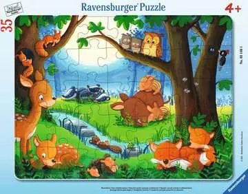 05146 Kinderpuzzle Wenn kleine Tiere schlafen gehen von Ravensburger 1
