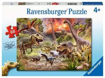 05164 9 火山と恐竜 60ピース パズル;お子様向けパズル - 画像 1 - Ravensburger