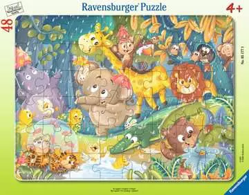 05177 Kinderpuzzle Es regnet! von Ravensburger 1
