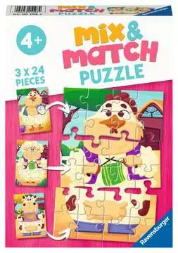 Puzzle, Gli Amici della Fattoria, Linea Mix & Match, Età Raccomandata 4+ Puzzle;Puzzle per Bambini - immagine 1 - Ravensburger