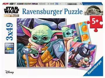Puzzle, The Mandalorian: Baby Yoda, 3x49 Pezzi, Età Consigliata 5+ Puzzle;Puzzle per Bambini - immagine 1 - Ravensburger